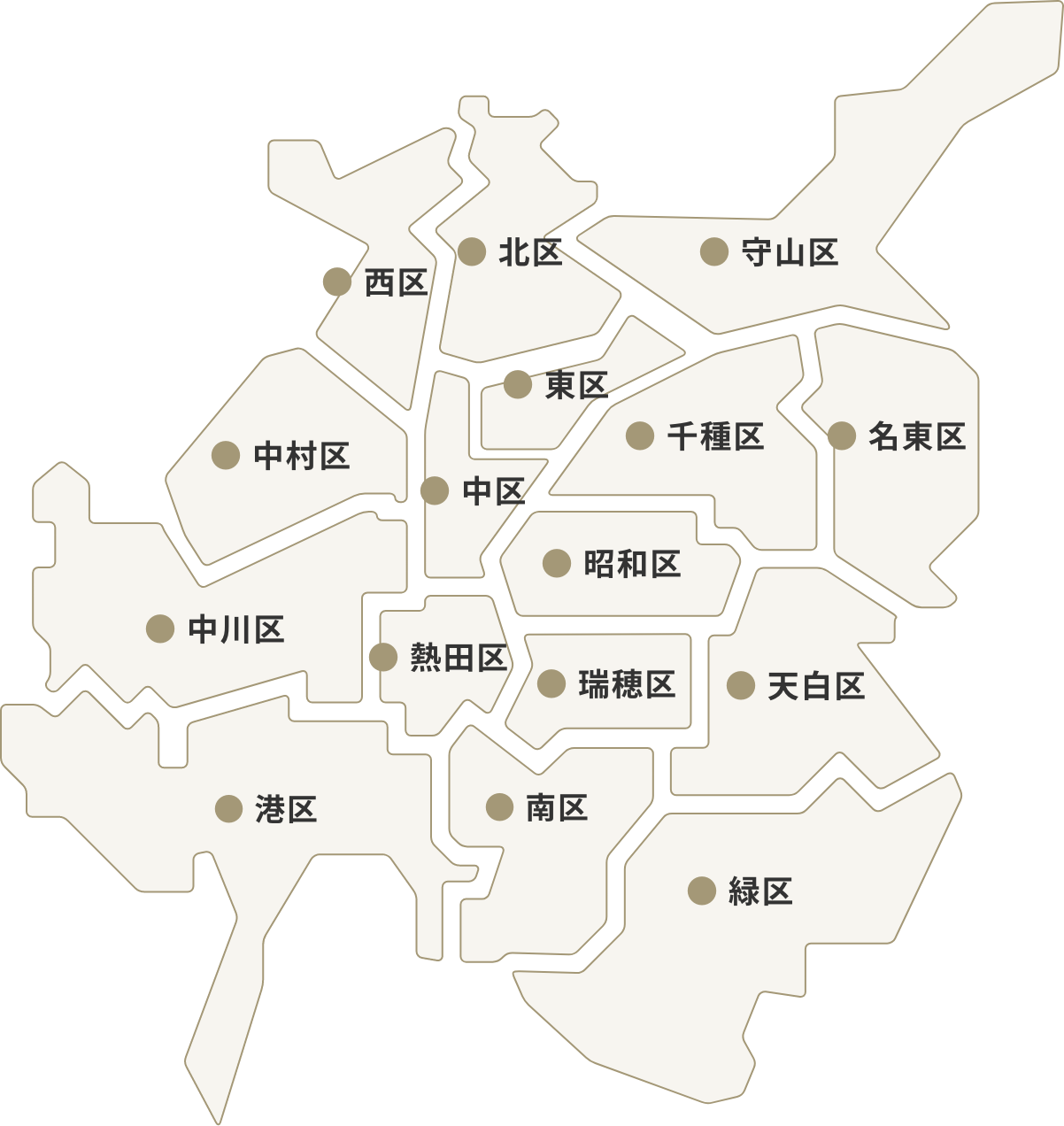 名古屋市内マップ