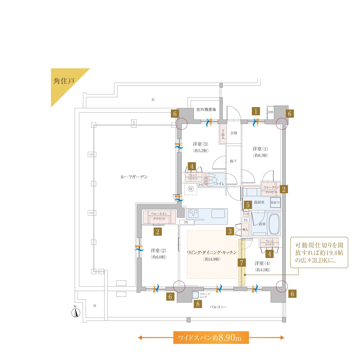 Er TYPE 4LDK 間取り図