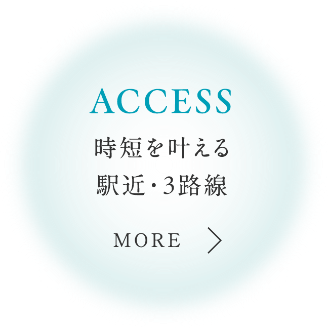 ACCESS 都心通勤やお出かけの時短を叶える駅近・3路線。
