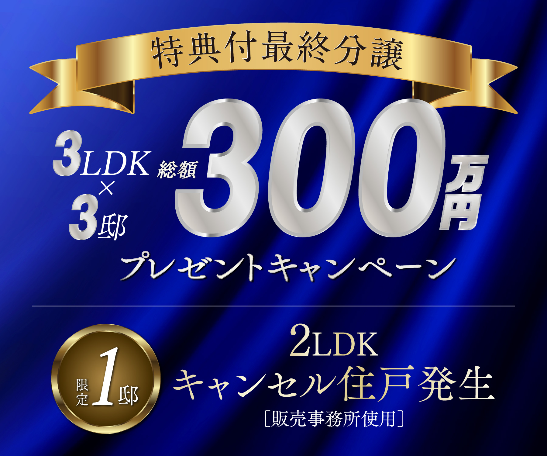 特典付最終分譲