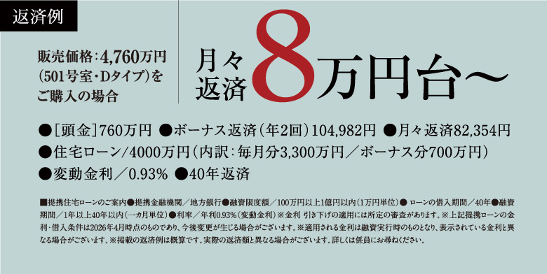 Dタイプ返済例