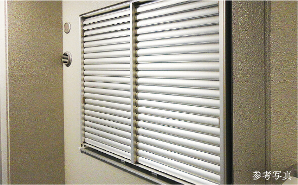 可動ルーバー面格子